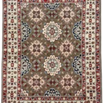 Elegant Kazak Royal carpet, 166x120 cm, adorned with traditional patterns and bright colors, suitable for various room settings.