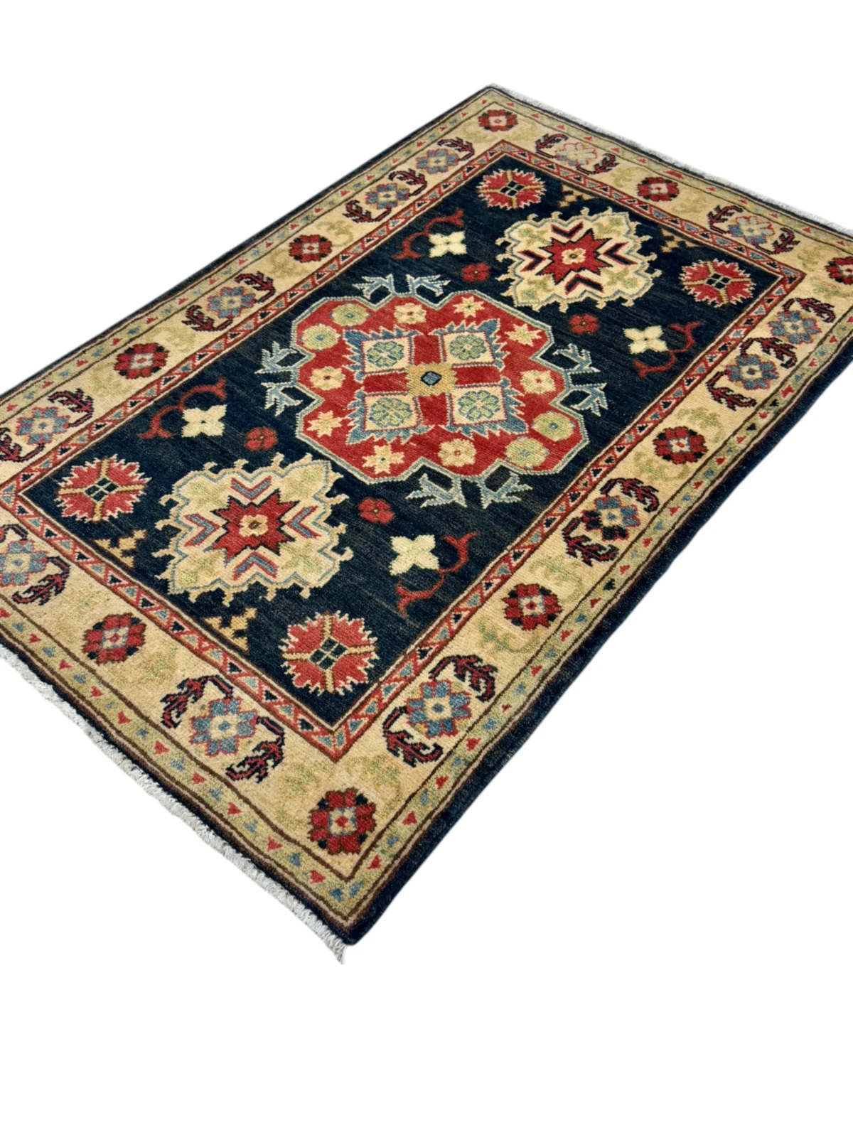 Tappeto Kazak Royal, 124x82 cm, elegante e resistente, ideale per decorare ogni ambiente con stile.