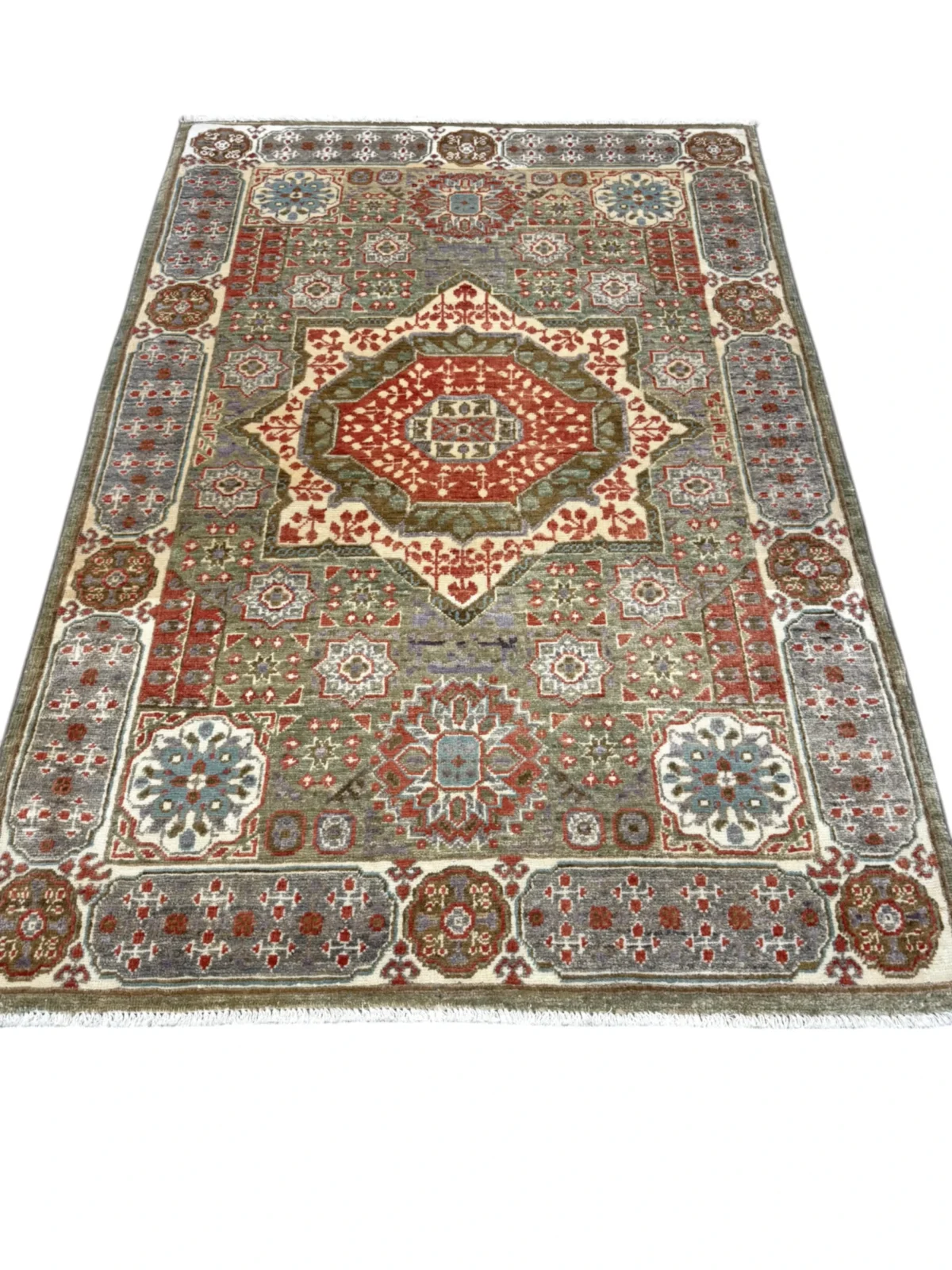 Tappeto Orientale Ziegler di qualità, dimensioni 153 x 106 cm, con motivi tradizionali e colori vivaci.