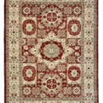 Tappeto Ziegler, dimensioni 235x174 cm, in lana e cotone, perfetto per salotto, camera da letto e ufficio.