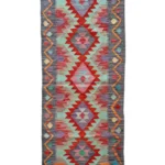 Tappeto Kilim 196x78 cm Passatoia Etnica Colorata