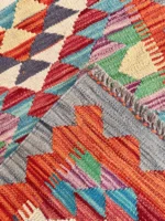Tappeto Kilim Etnico Multicolore 192x58 cm - immagine 2