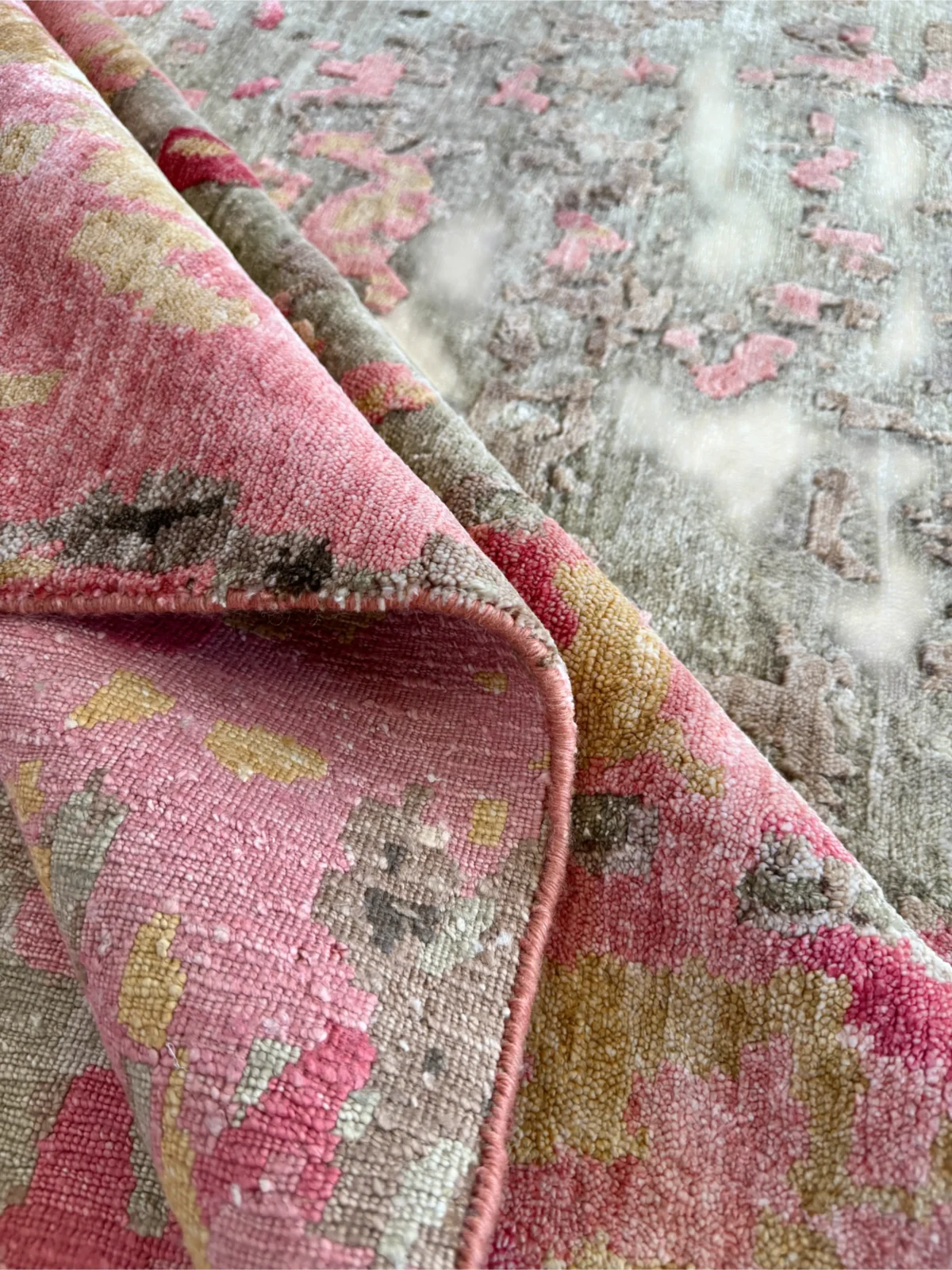 Tappeto Bambù e Seta 245x170 cm Design Moderno - immagine 2