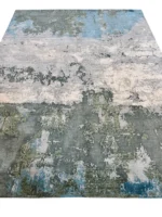 Tappeto bamboo e seta astratto 255x196 cm - immagine 6