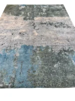 Tappeto bamboo e seta astratto 255x196 cm - immagine 5