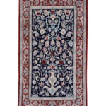 Tappeto Persiano Isfahan Seta Blu 177x103 cm