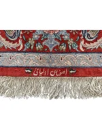 Tappeto Persiano Isfahan Seta Blu 177x103 cm - immagine 4