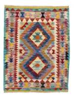 Tappeto Kilim Tradizionale 108x84 cm in Lana Naturale