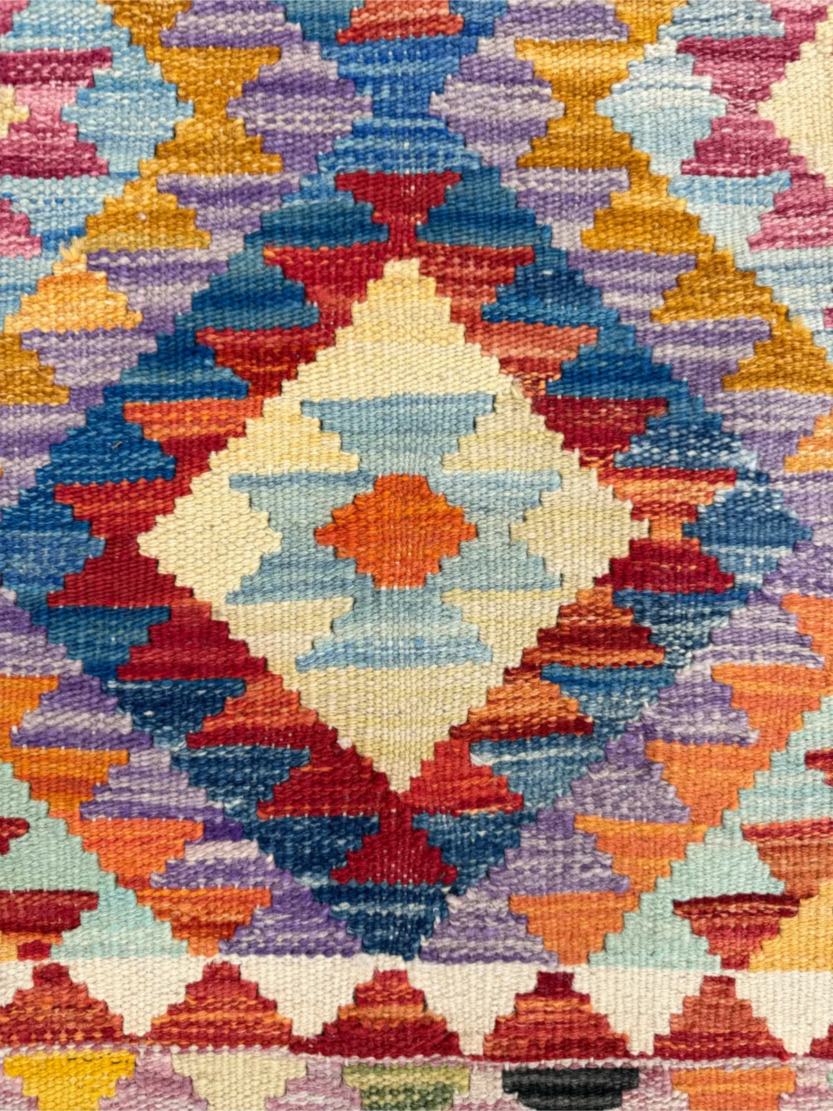 Tappeto Kilim Tradizionale 108x84 cm in Lana Naturale - immagine 3