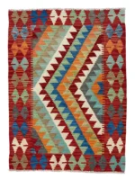 Tappeto Kilim Etnico Intrecciato 116x86 cm