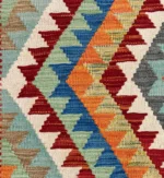 Tappeto Kilim Etnico Intrecciato 116x86 cm - immagine 7
