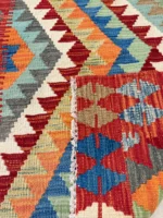 Tappeto Kilim Etnico Intrecciato 116x86 cm - immagine 3