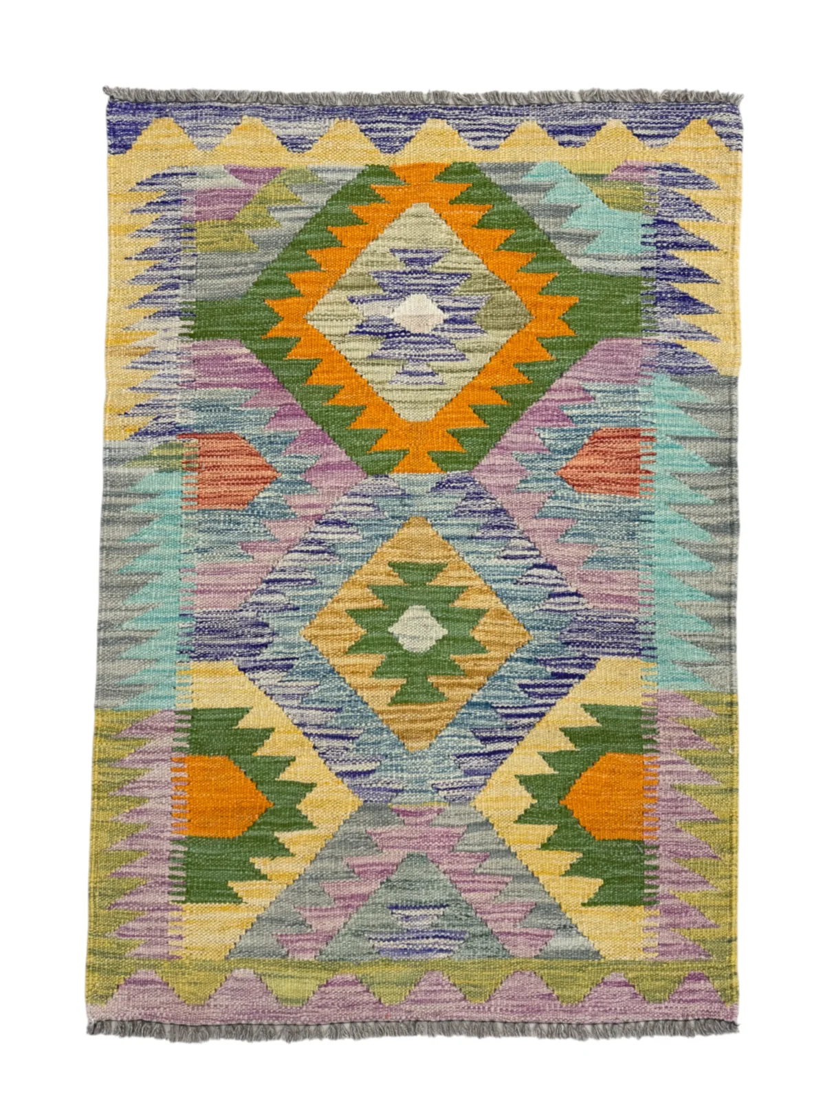 Tappeto Kilim Etnico Geometrico 119x82 cm - immagine 1