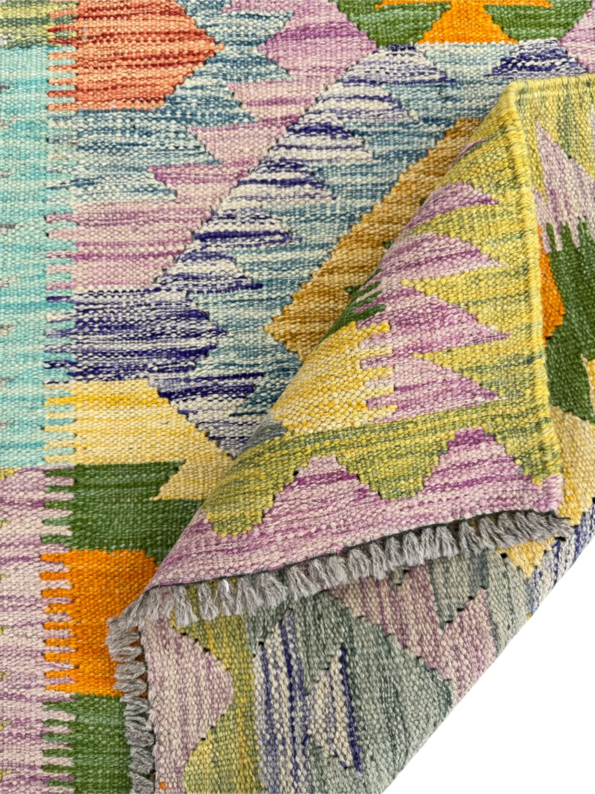 Tappeto Kilim Etnico Geometrico 119x82 cm - immagine 3