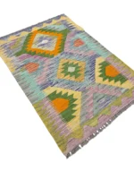 Tappeto Kilim Etnico Geometrico 119x82 cm - immagine 8