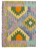 Tappeto Kilim Etnico Geometrico 119x82 cm - immagine 6