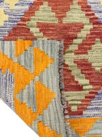 Tappeto Kilim Etnico Intrecciato 122x83 cm - immagine 3