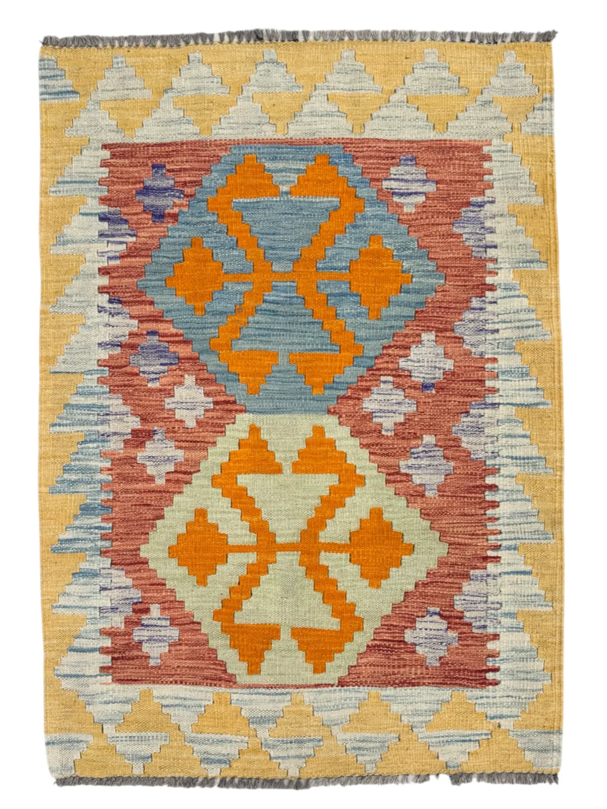 Tappeto Kilim Tradizionale 122x84 cm Colori Vivaci - immagine 1