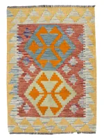 Tappeto Kilim Tradizionale 122x84 cm Colori Vivaci