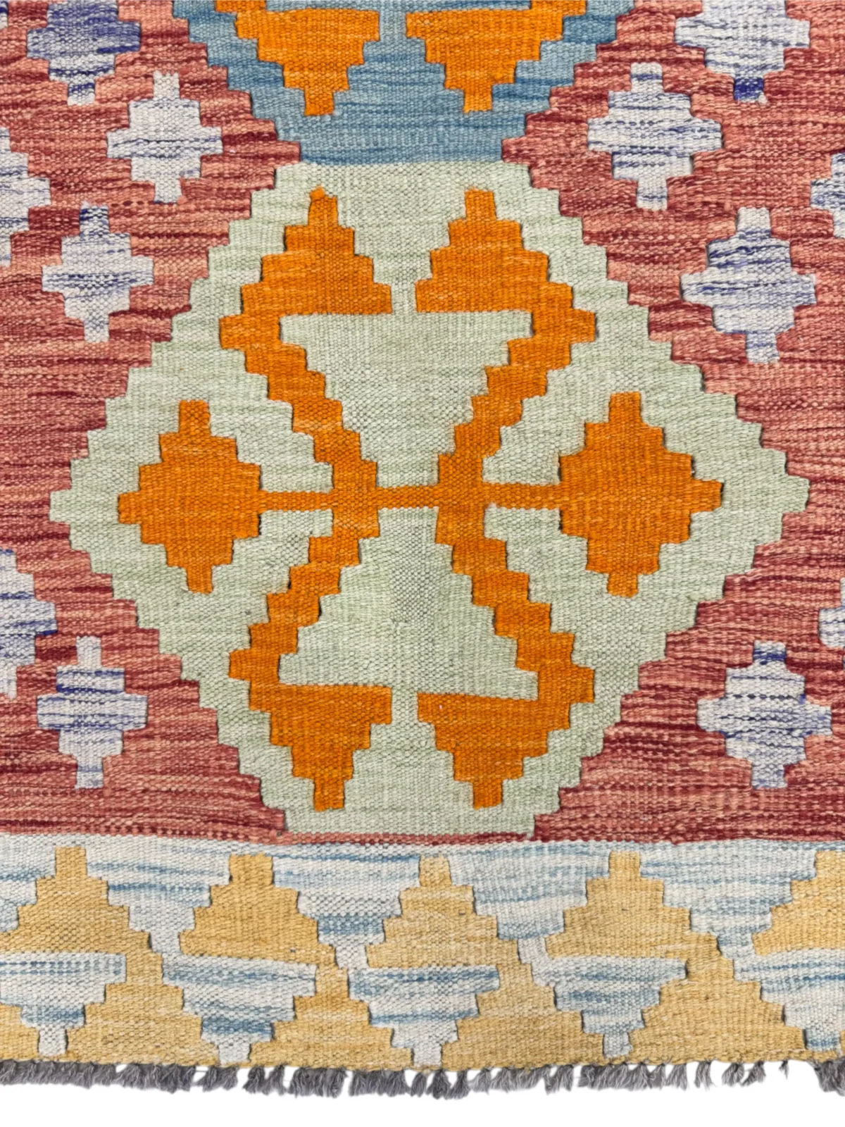 Tappeto Kilim Tradizionale 122x84 cm Colori Vivaci - immagine 6