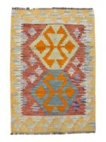 Tappeto Kilim Tradizionale 122x84 cm Colori Vivaci - immagine 5