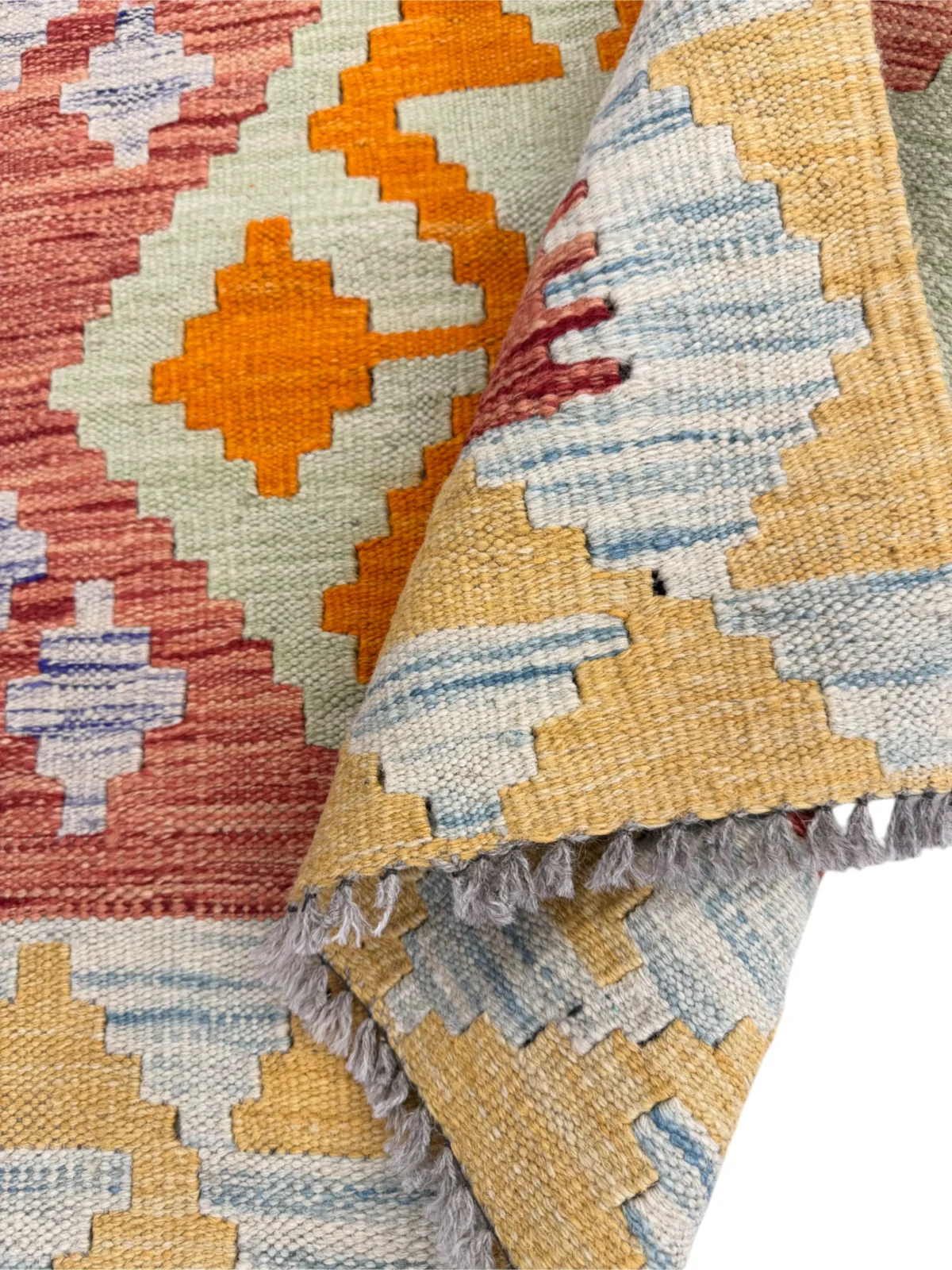 Tappeto Kilim Tradizionale 122x84 cm Colori Vivaci - immagine 4
