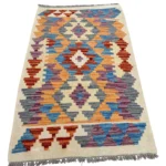 Tappeto Kilim Geometrico 123x79 cm Etnico Colorato