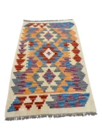 Tappeto Kilim Geometrico 123x79 cm Etnico Colorato