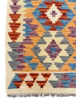 Tappeto Kilim Geometrico 123x79 cm Etnico Colorato - immagine 2
