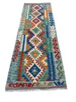 Tappeto Kilim Tradizionale Lana 193x68 cm - immagine 11