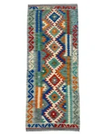 Tappeto Kilim Tradizionale Lana 193x68 cm
