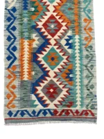 Tappeto Kilim Tradizionale Lana 193x68 cm - immagine 9