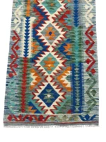 Tappeto Kilim Tradizionale Lana 193x68 cm - immagine 8