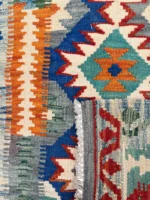 Tappeto Kilim Tradizionale Lana 193x68 cm - immagine 6