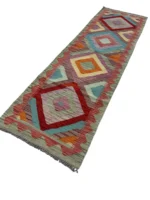 Tappeto Kilim Etnico Colorato 200x61 cm - immagine 7