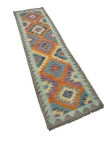 Tappeto Kilim Artigianale Etnico 202x58 cm - immagine 8