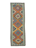 Tappeto Kilim Artigianale Etnico 202x58 cm
