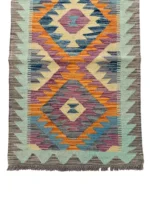 Tappeto Kilim Artigianale Etnico 202x58 cm - immagine 5