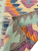 Tappeto Kilim Artigianale Etnico 202x58 cm - immagine 3