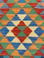 Tappeto kilim etnico 209x61 cm fatto a mano - immagine 6