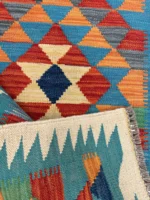 Tappeto kilim etnico 209x61 cm fatto a mano - immagine 3