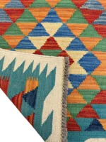 Tappeto kilim etnico 209x61 cm fatto a mano - immagine 2