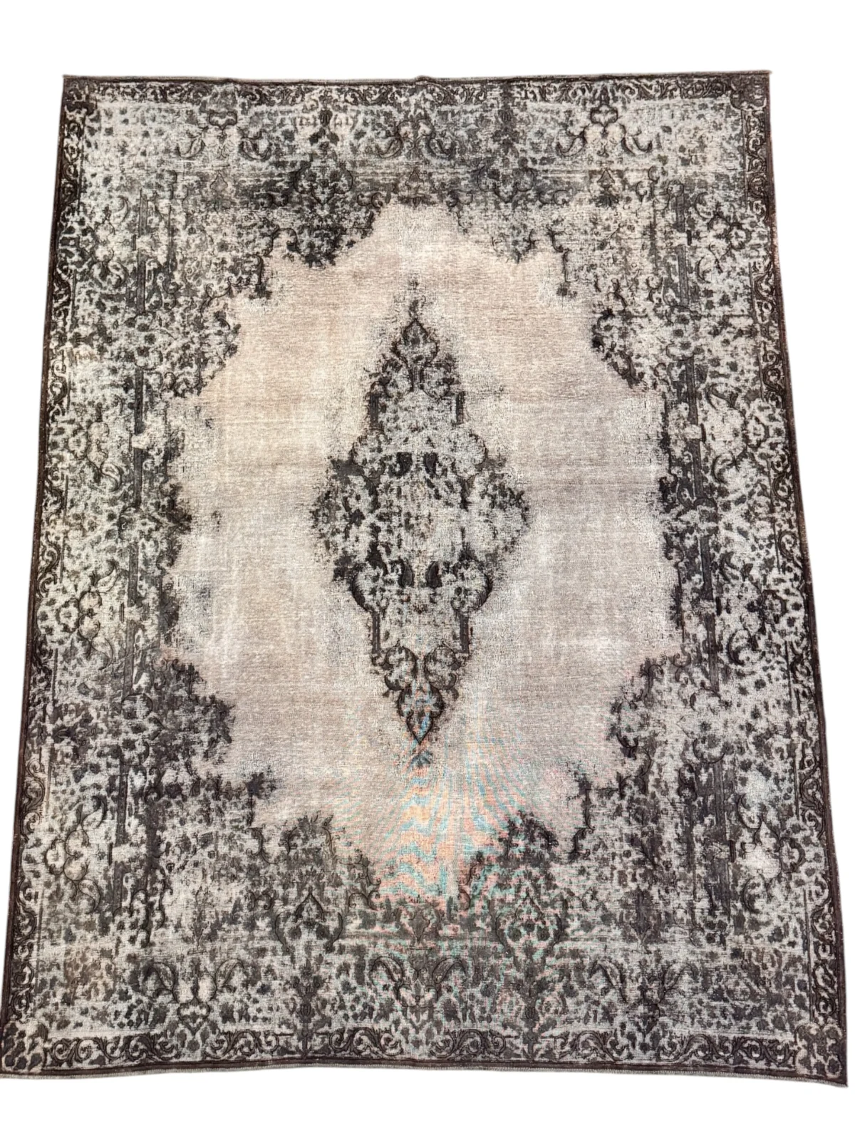 Tappeto Kirman antico 407x298 cm floreale rettangolare - immagine 1
