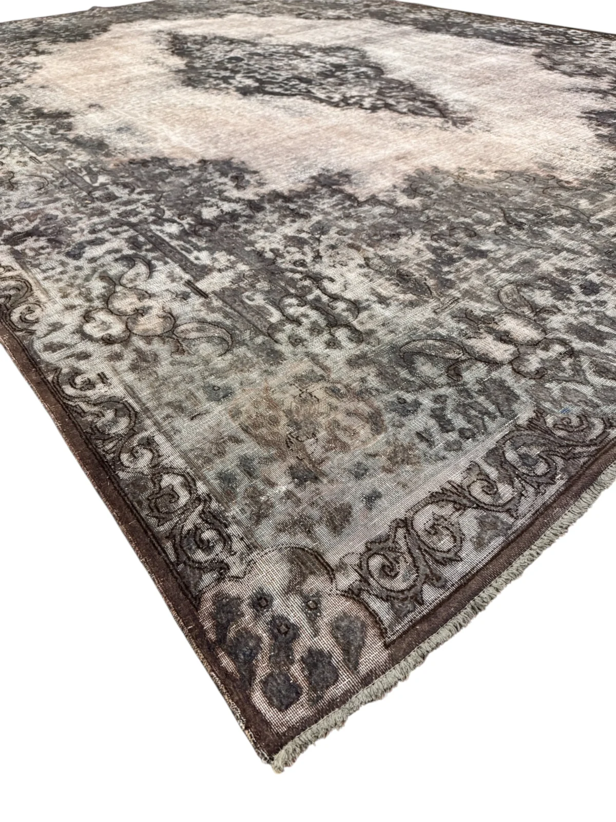 Tappeto Kirman antico 407x298 cm floreale rettangolare - immagine 6