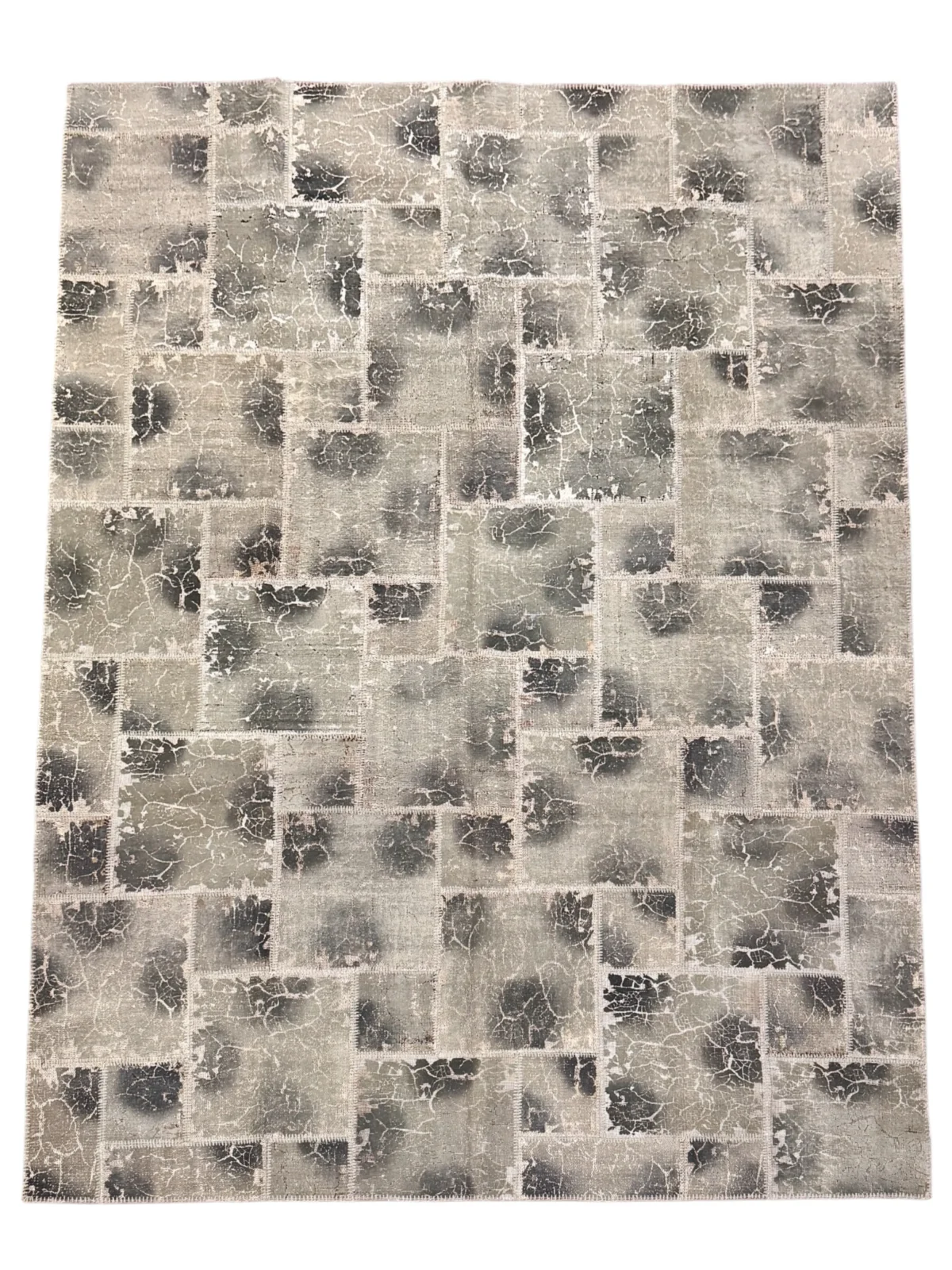 Tappeto Patchwork Grigio Chiaro-Scuro 365x275 cm - immagine 1