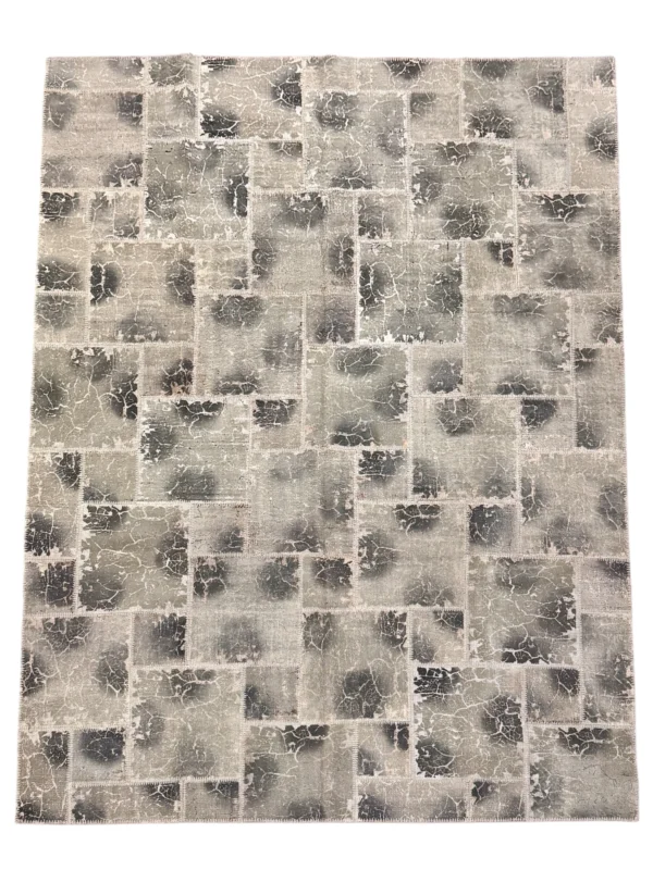 Tappeto Patchwork Grigio Chiaro-Scuro 365x275 cm