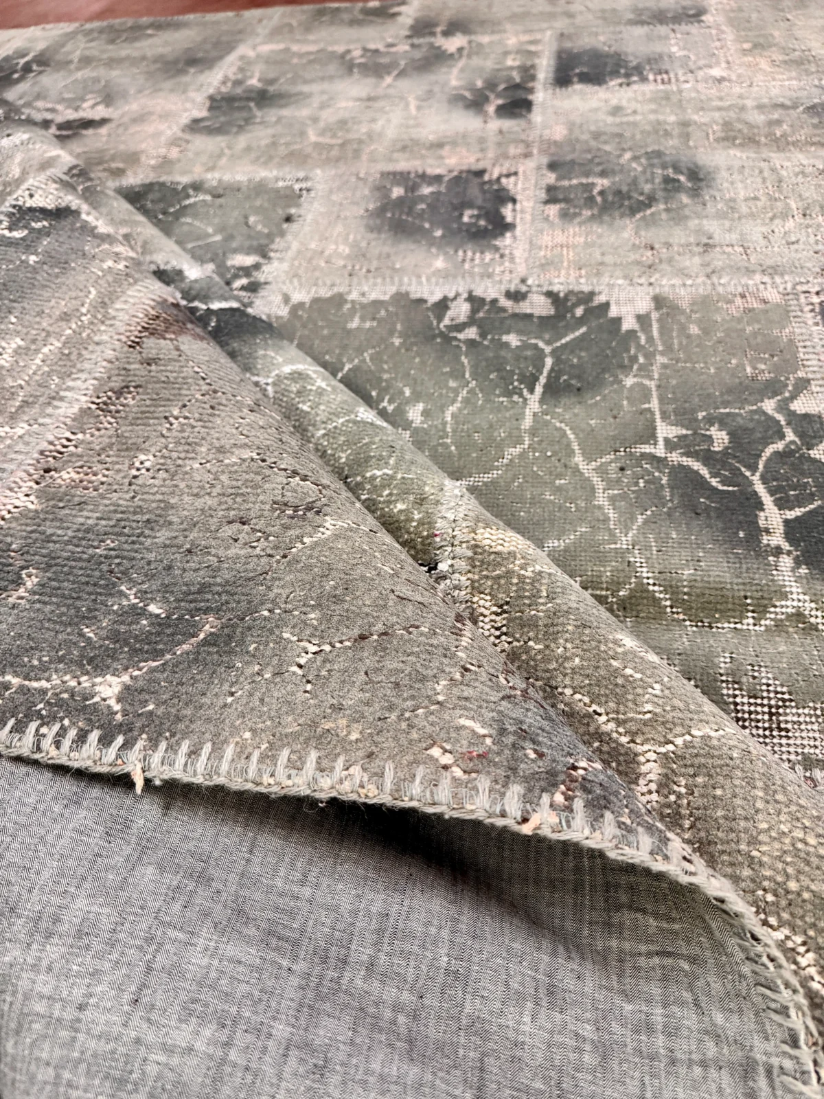 Tappeto Patchwork Grigio Chiaro-Scuro 365x275 cm - immagine 2