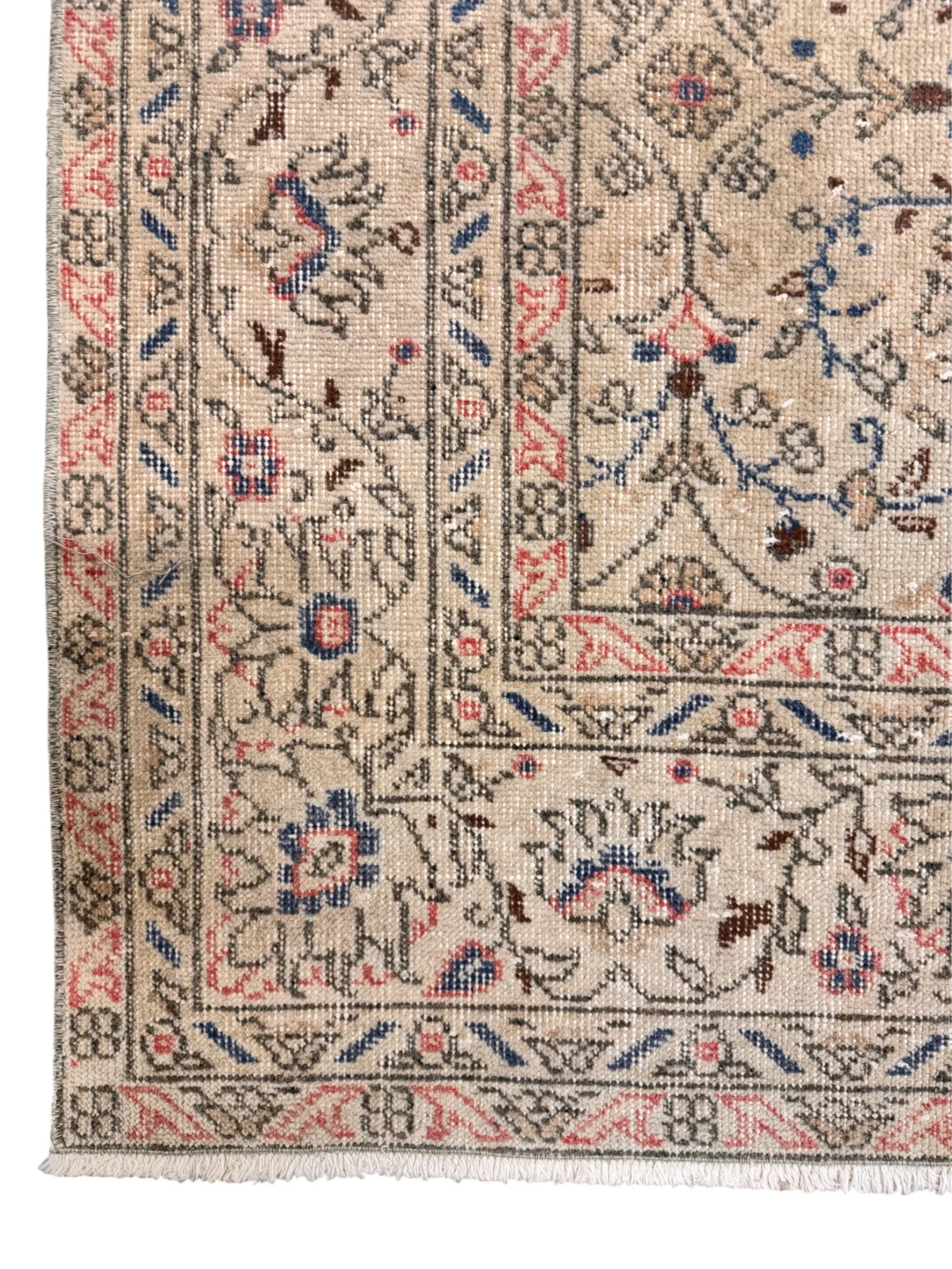 Tappeto Vintage Antico Beige con Motivi Floreali 342x244 cm - immagine 5