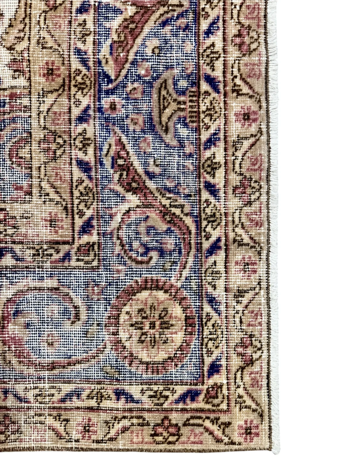 Tappeto Vintage Rilevo 355x241 cm Rosa e Beige - immagine 4