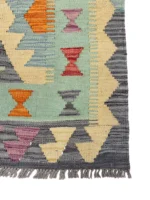 Tappeto Kilim Quadrato 173x122 cm – Geometrico Artigianale in Lana - immagine 5